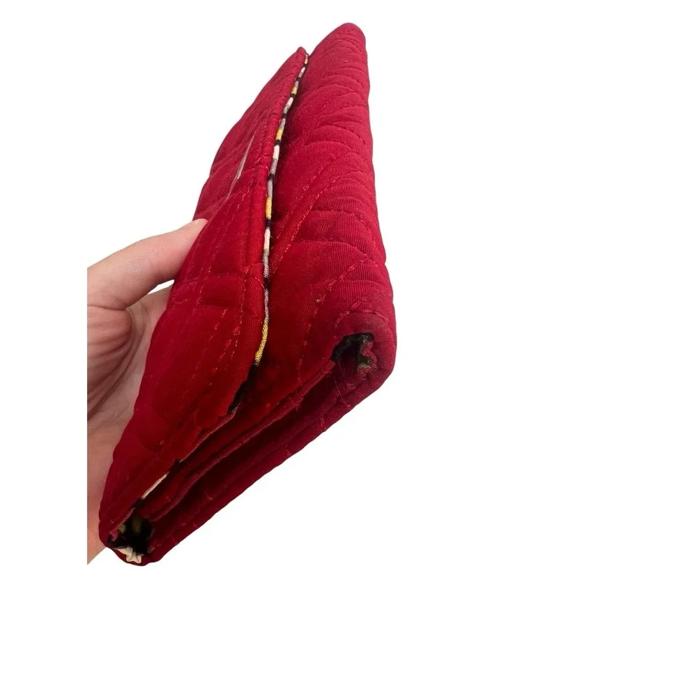 Vera Bradley RFID Georgia Wallet in Cardinal Red - Trifold - Picture 6 of 14